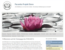 Tablet Screenshot of paramita-projekt.de